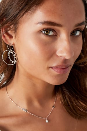 Ball chain with hope and pendants - Silver Color color h5 Picture4
